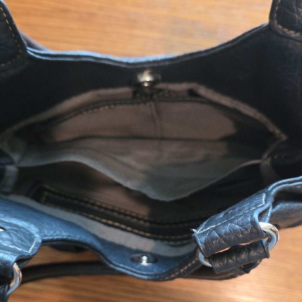 Rosetti Textured Black Shoulder Bag - Picture 3 of 3